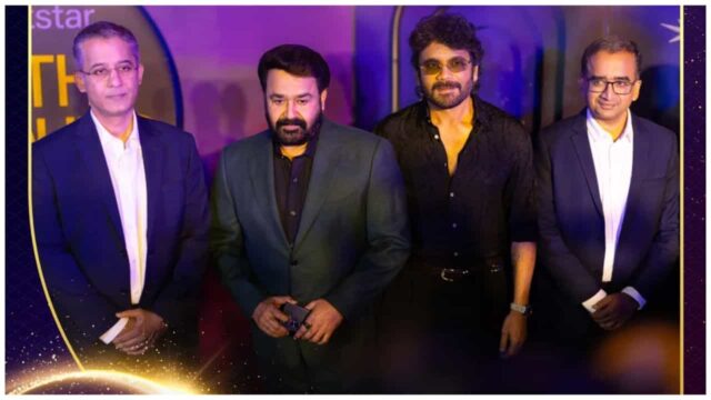 Nagarjuna Felicitates Mohanlal Nagarjuna Felicitates Mohanlal