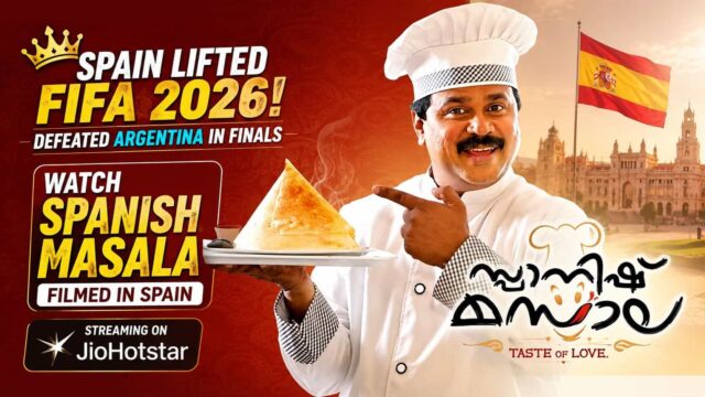 Spain Lifted FIFA World Cup 2026 - Watch Spanish Masala, Filmed in Spain, Streaming on JioHotstar OTT